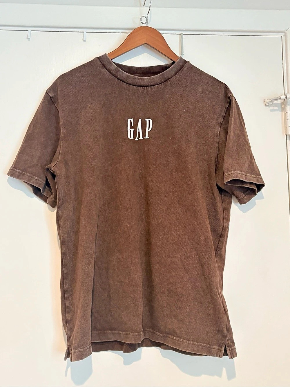 GAP Adult Heavyweight Relaxed T-Shirt Brown Medium
